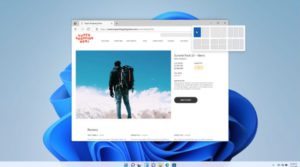 Zu sehen ist ein Screenshot von Windows 11, in dem verschiedene Optionen zur Anordnung von Fenstern zu sehen sind. Bild: Microsoft