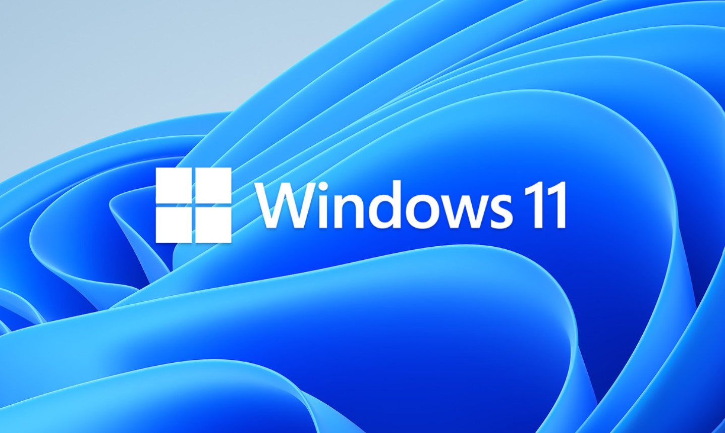 Zu sehen ist eine grafische Darstellung mit dem Schriftzug Windows 11. Bild: Microsoft